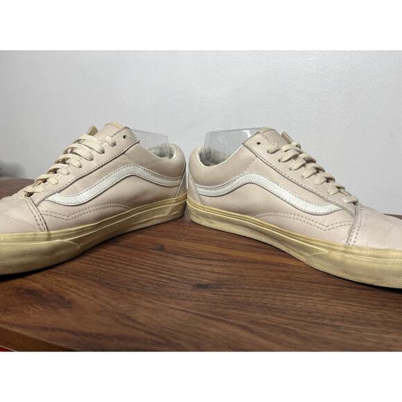 Vans Old Skool Pink Leather Zipper Office Sneakers Women's 10/Men's 8.5 Barbie - Picture 7 of 10